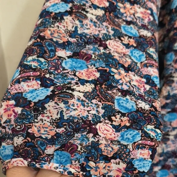 J. Crew Multicolor Floral Long Sleeve Dress - Picture 10 of 14